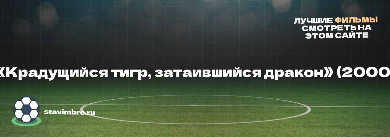 «Крадущийся тигр, затаившийся дракон» (2000) - узнайте о фильме на сайте stavimbro.RU